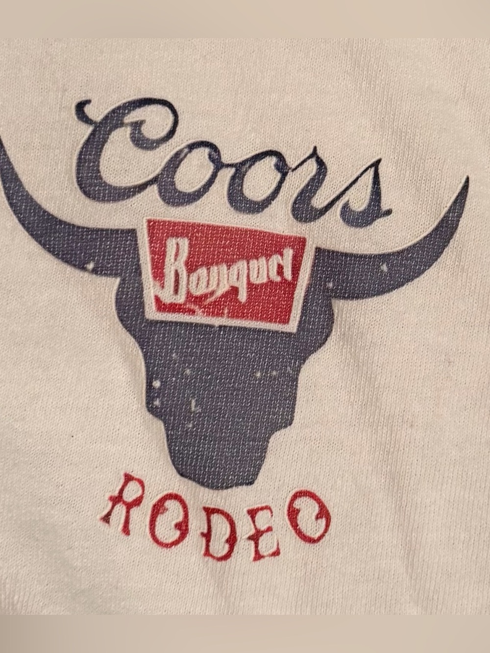 Coors Banquet Rodeo Wild West Graphic T-Shirt - Size Large